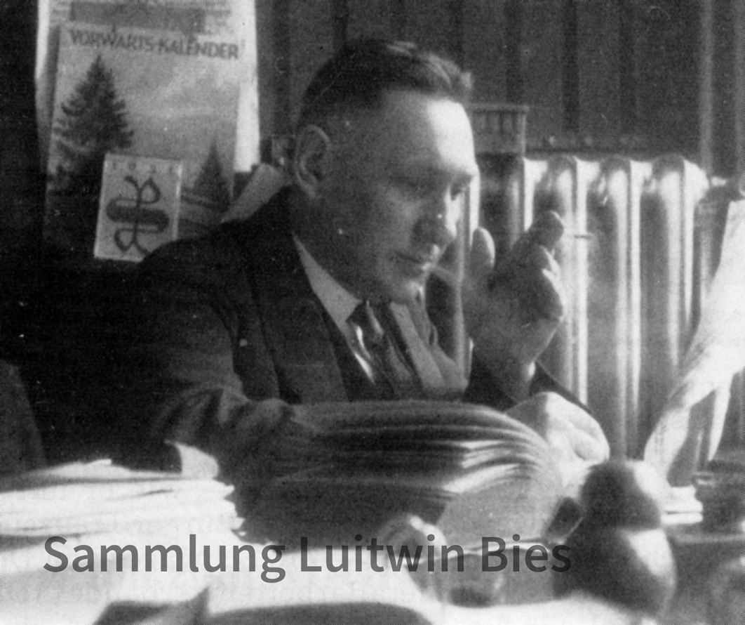 Fritz Dobisch in der Brauerstraße, Foto: AK oder DGB, Sammlung Luitwin Bies, Stadtarchiv Völklingen