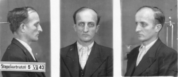 Josef Wagner wurde am 1. September 1943 in Berlin-Plötzensee hingerichtet. Foto: Stapo Saarbrücken aus der Sammlung Luitwin Bies, Stadtarchiv Völklingen